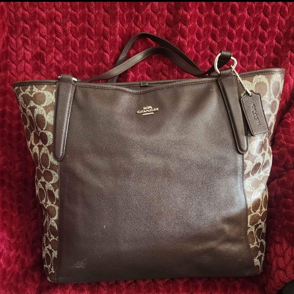 Coach Brown Tote Bag